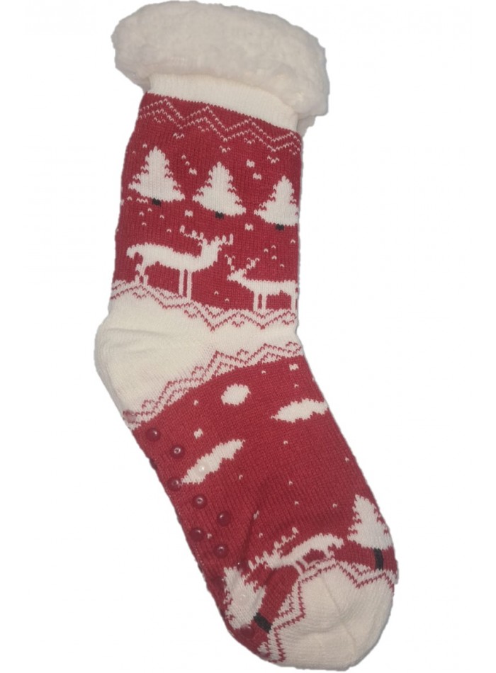 Set sosete imblanite cu motive de Craciun